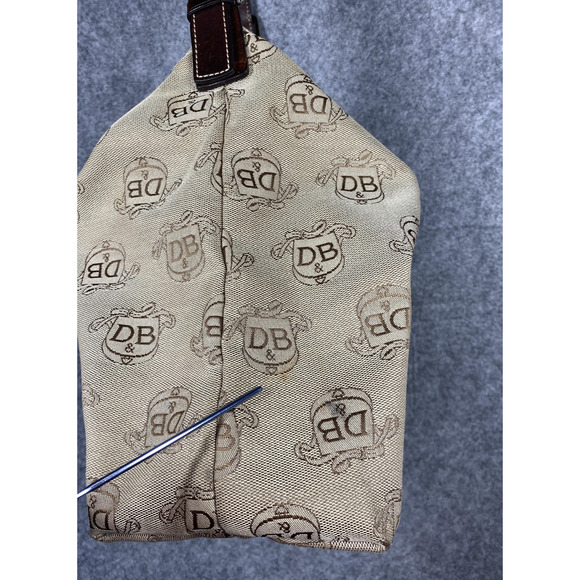Dooney & Bourke Shoulder Bag Womens Medium Tan Donegal Crest Jacquard Vintage - Picture 5 of 16